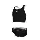 Nike Traje de Ba&ntilde;o Crossback Midkini Set, NEGRO, hi-res