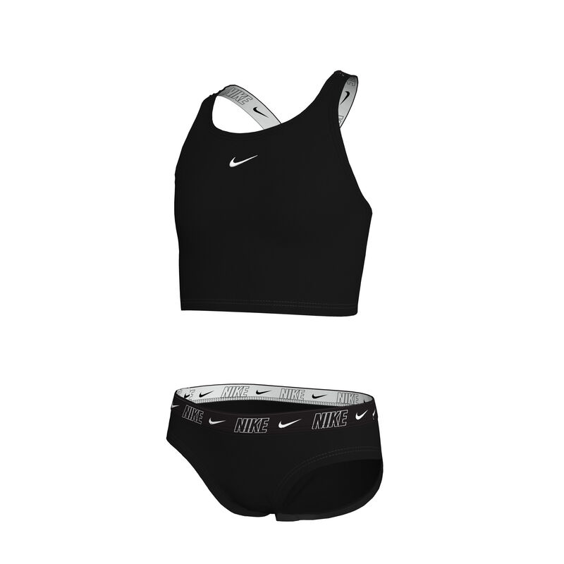 Nike Traje de Ba&ntilde;o Crossback Midkini Set, NEGRO, hi-res image number null