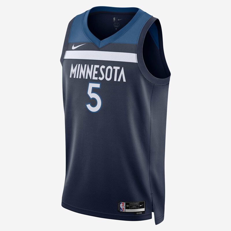 Nike Camiseta Minnesota Timberwolves Icon Edition 2022/23, AZUL, hi-res image number null
