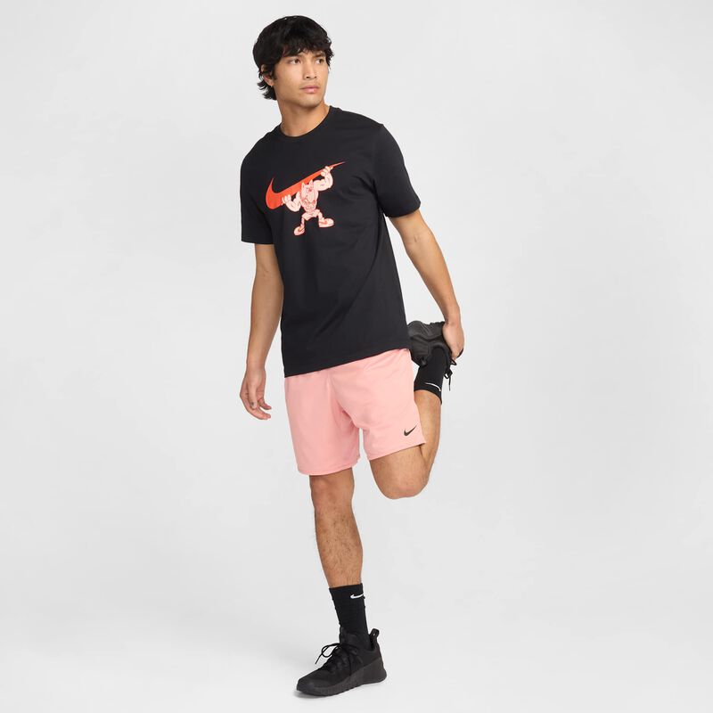 Nike Polera de Fitness, NEGRO, hi-res image number null