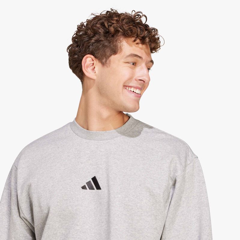 adidas Poler&oacute;n Essentials Feelcozy Felpa, GRIS, hi-res image number null
