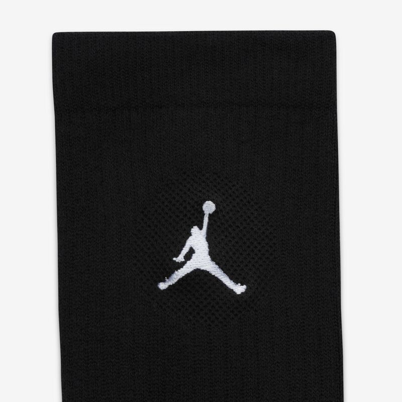 Jordan Calcetines Everyday Crew Largos 3 Pares, NEGRO, hi-res image number null