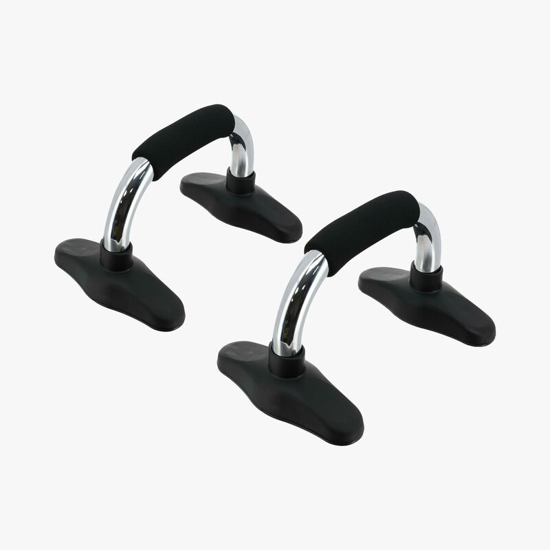 Gym Power Steel Push Up Stands, NEGRO, hi-res image number null