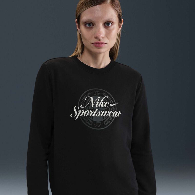 Nike Polerón Sportswear Club Forro Polar, NEGRO, hi-res image number null