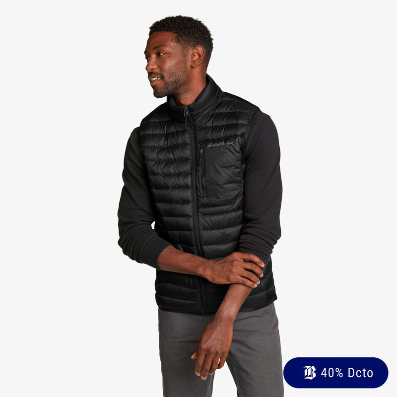 Eddie Bauer Stratustherm Down Vest, NEGRO, hi-res image number null