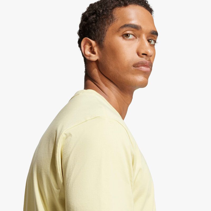 adidas Polera Essentials Linear Single Jersey, AMARILLO, hi-res image number null