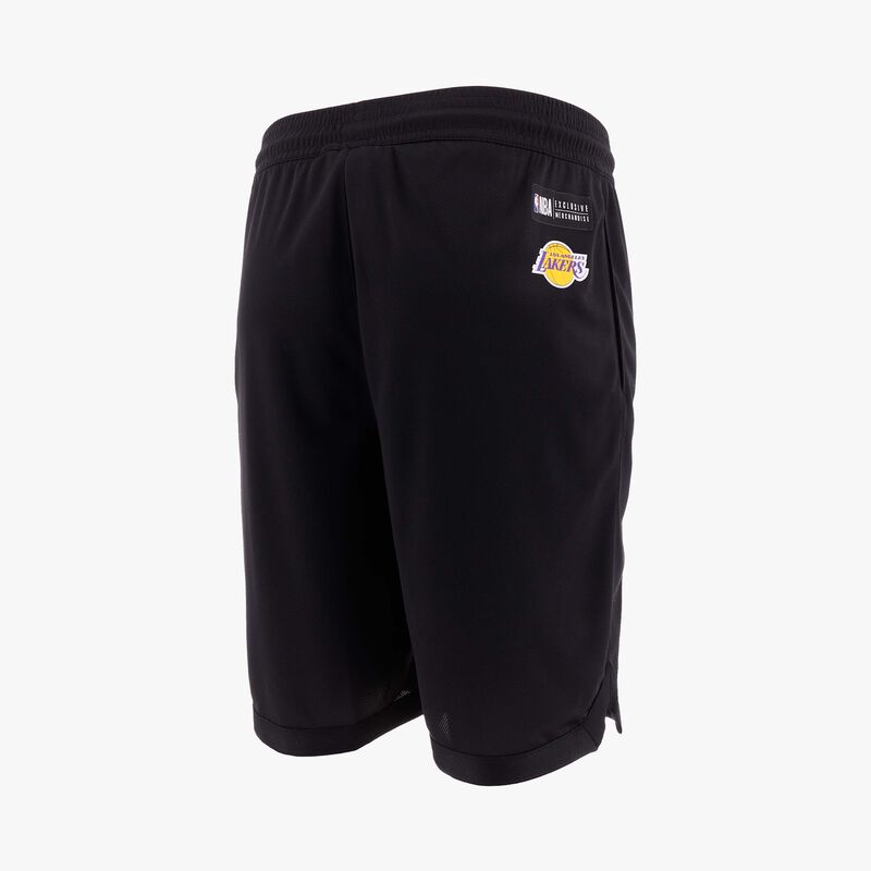 NBA Shorts Los Angeles Lakers, NEGRO, hi-res image number null