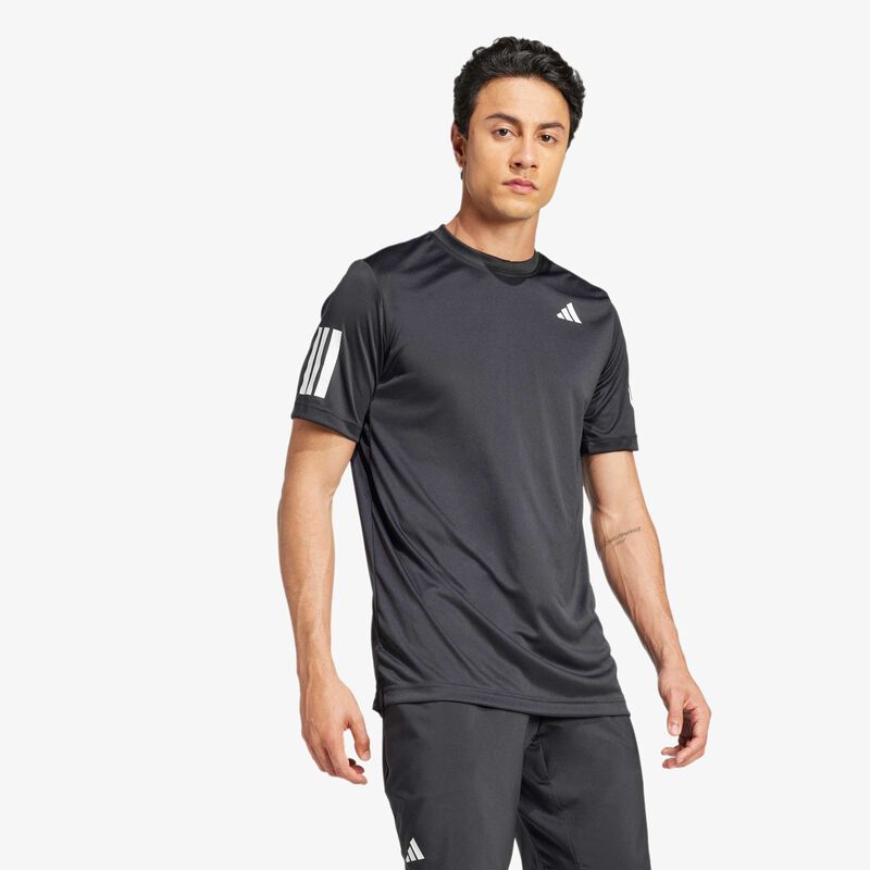 adidas Polera Club Tennis Climacool 3 bandas, NEGRO, hi-res image number null