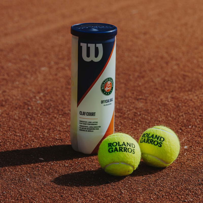 Wilson Pelota de Tenis Roland Garros Clay x3, AMARILLO, hi-res image number null