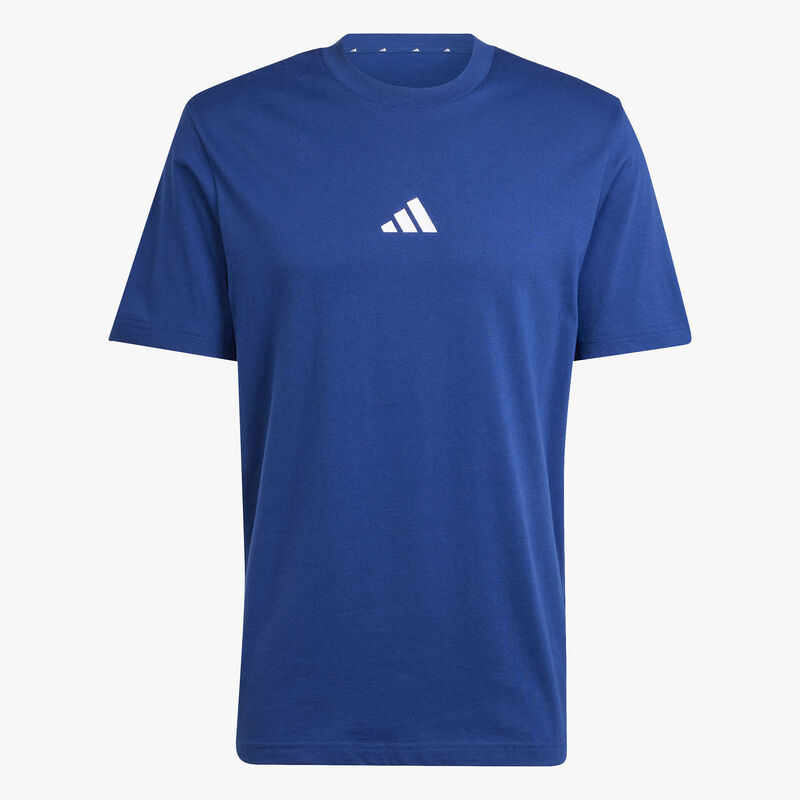 adidas Polera Essentials Logo Peque&ntilde;o, AZUL, hi-res image number null
