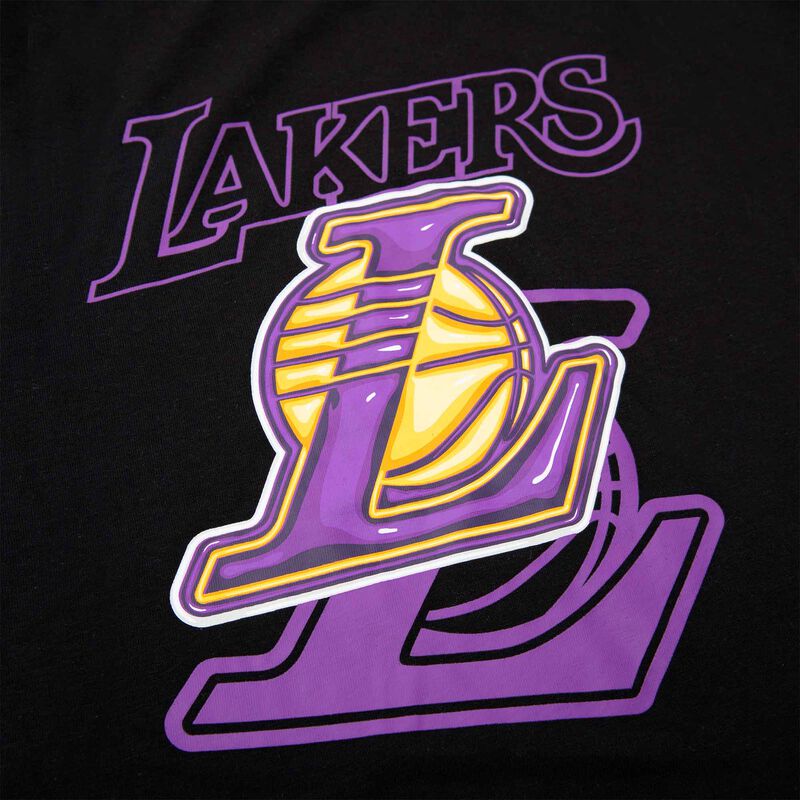 NBA Polera Front Gradient Print Lakers, NEGRO, hi-res image number null