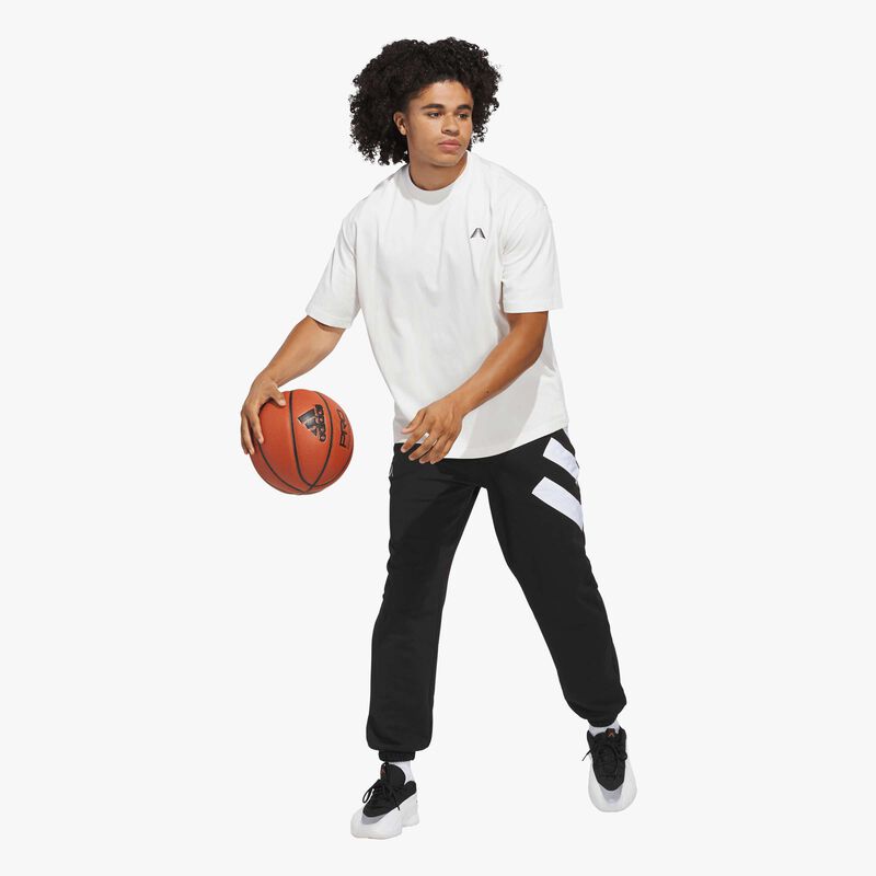 adidas Pantal&oacute;n de Felpa Anthony Edwards Foundation, NEGRO, hi-res image number null