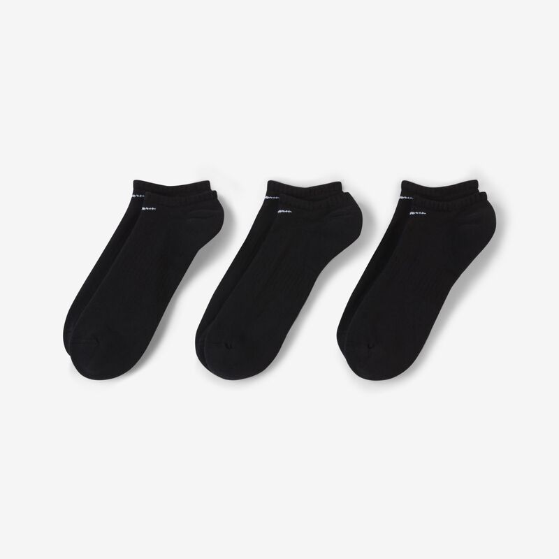 Nike Everyday Cushioned Invisibles 3 Pares, NEGRO, hi-res image number null