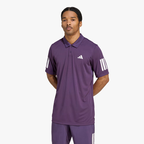 adidas Polera Cuello Camisa Club de Tenis 3 Tiras Climacol