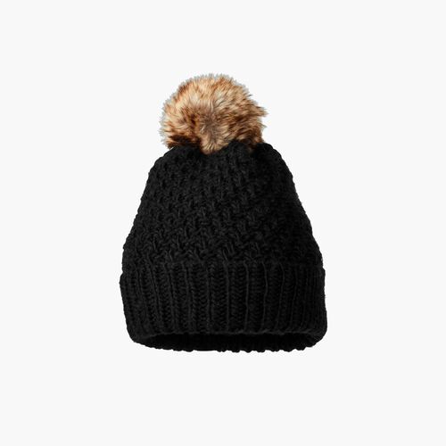 Eddie Bauer Cabin Faux Fur Pom Beanie