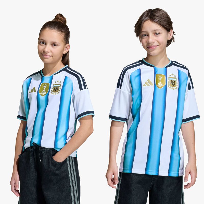 adidas Camiseta Argentina Local 2026 Ni&ntilde;os, BLANCO, hi-res image number null
