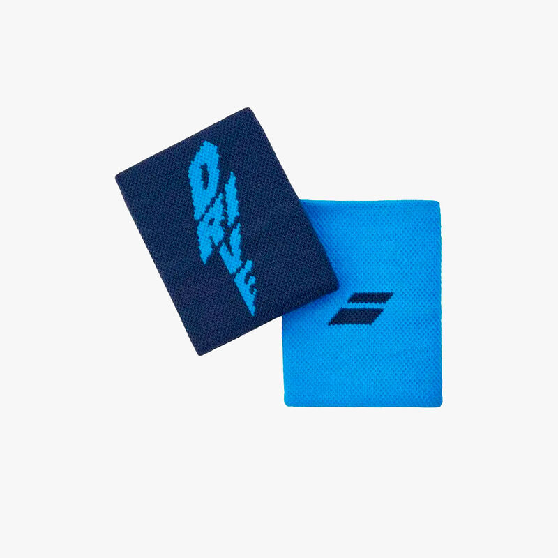 Babolat Muñequeras Logo Jumbo, AZUL, hi-res image number null
