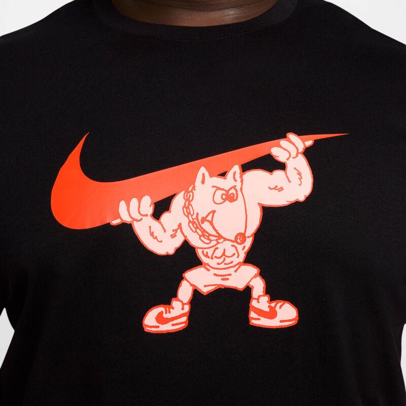 Nike Polera de Fitness, NEGRO, hi-res image number null