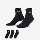Nike Everyday Cushioned Tobilleras 3 Pares, NEGRO, hi-res