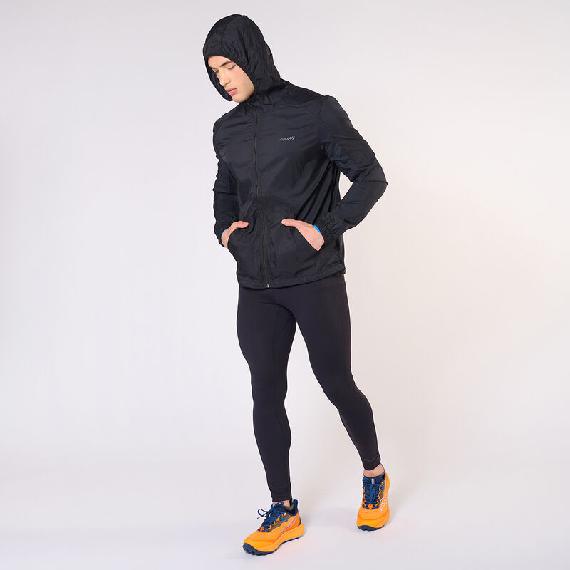 Saucony Chaqueta Elevate Packaw, NEGRO, hi-res image number null
