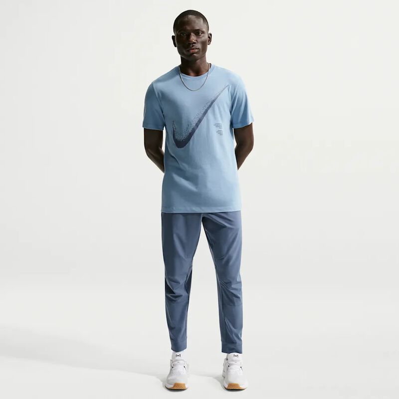 Nike Polera Dri-FIT Big Logo, AZUL, hi-res image number null