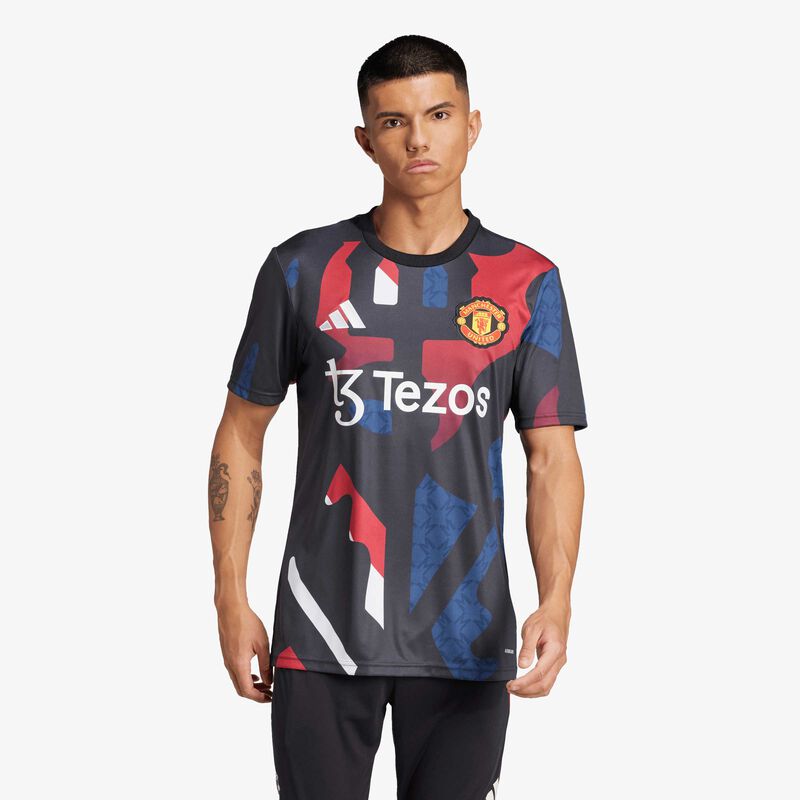 adidas Camiseta Calentamiento Manchester United 24/25, NEGRO, hi-res image number null