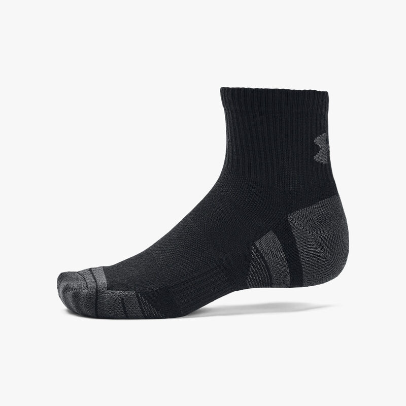 Under Armour Calcetines Performance Tech Tobilleras 3 Pares, NEGRO, hi-res image number null