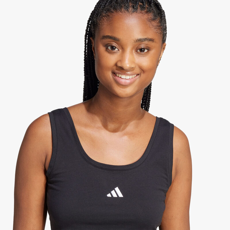 adidas Top Essentials Logo Peque&ntilde;o Lifestyle, NEGRO, hi-res image number null