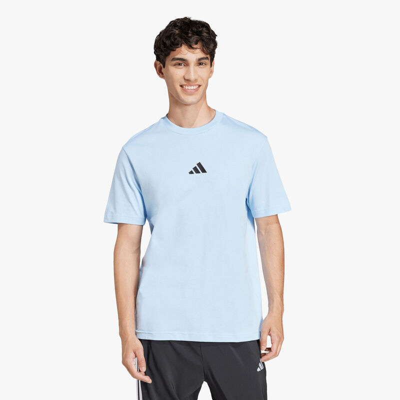 adidas Polera Essentials Small Logo, AZUL, hi-res image number null