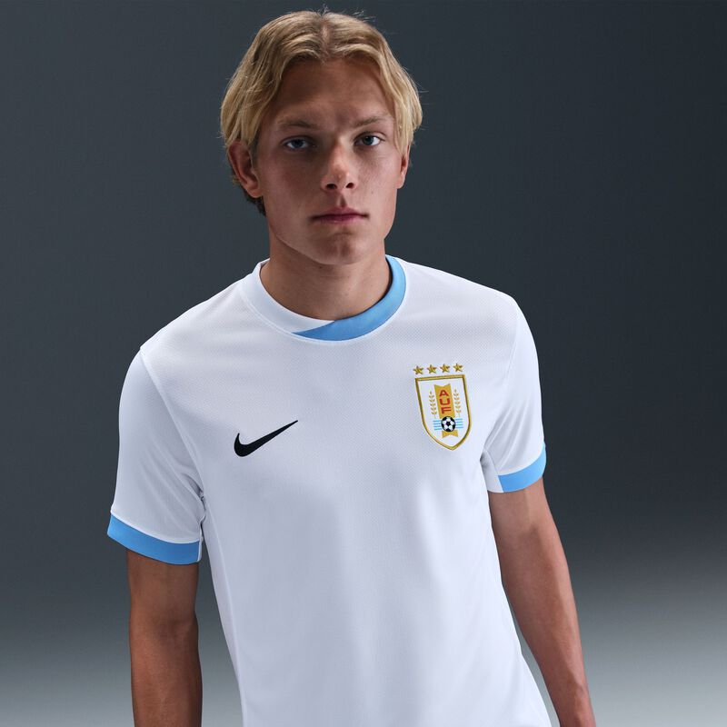 Nike Camiseta Uruguay 2024/25 Visita Stadium, BLANCO, hi-res image number null