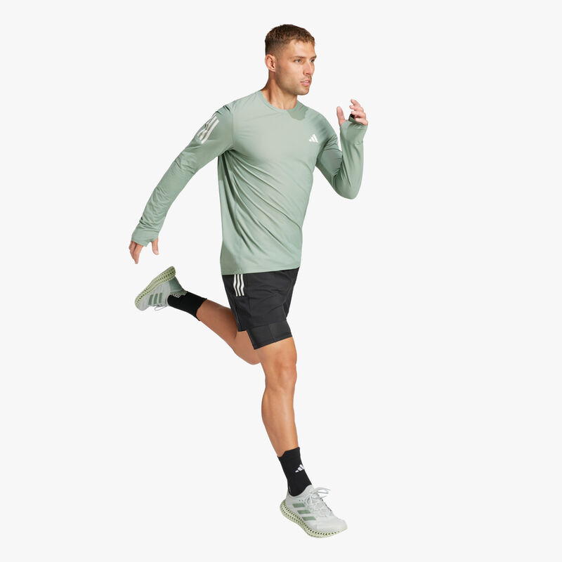 adidas Shorts Own the Run CLIMACOOL 2-in-1, NEGRO, hi-res image number null
