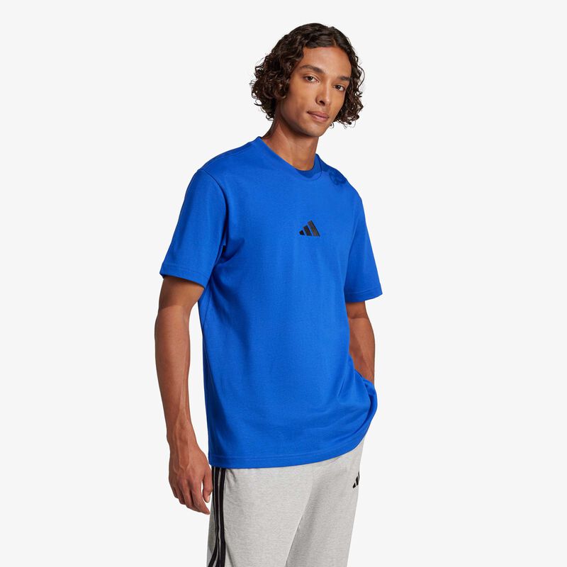 adidas Polera Essentials Small Logo, AZUL, hi-res image number null