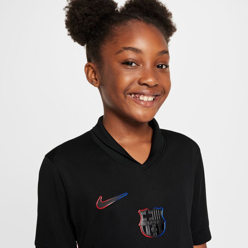 Nike Camiseta FC Barcelona Visitante 24/25 Ni&ntilde;os, NEGRO, hi-res image number null