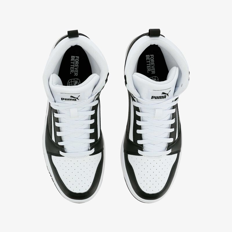 Puma Zapatillas Rebound V6 Mid JR, NEGRO, hi-res image number null