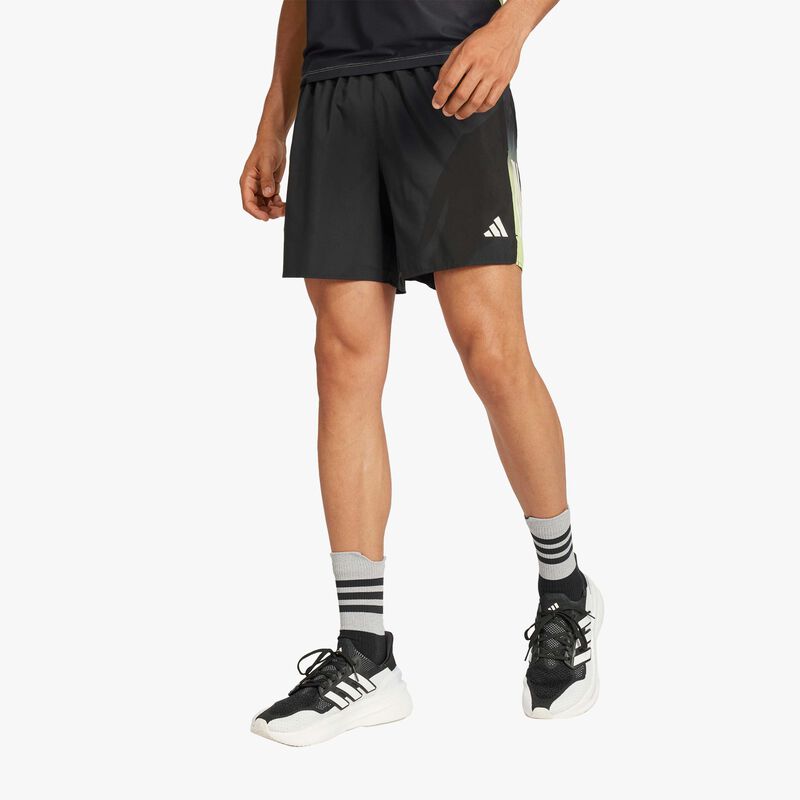 adidas Shorts Own the Run CLIMACOOL Colorblock, NEGRO, hi-res image number null
