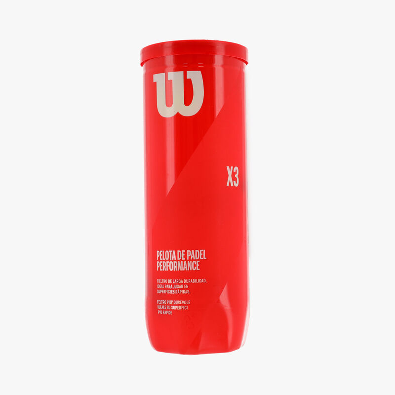 Wilson Pelota de P&aacute;del x3, ROJO, hi-res image number null