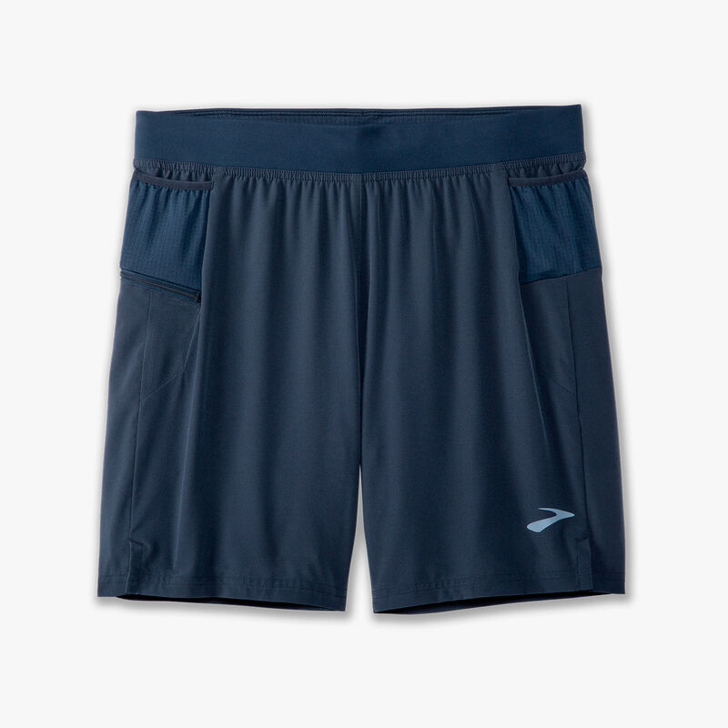 Brooks Sherpa 7" 2-in-1 Short, AZUL, hi-res image number null