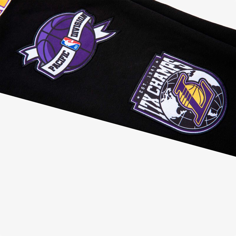 NBA Pantalón Logo Patches Lakers, NEGRO, hi-res image number null