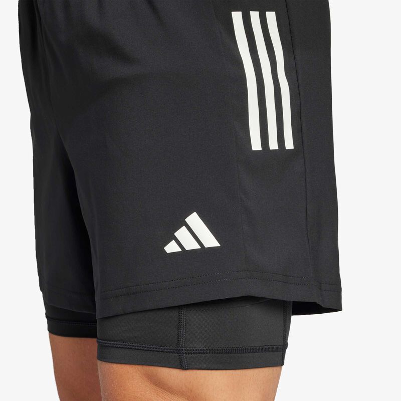 adidas Shorts Own the Run CLIMACOOL 2-in-1, NEGRO, hi-res image number null