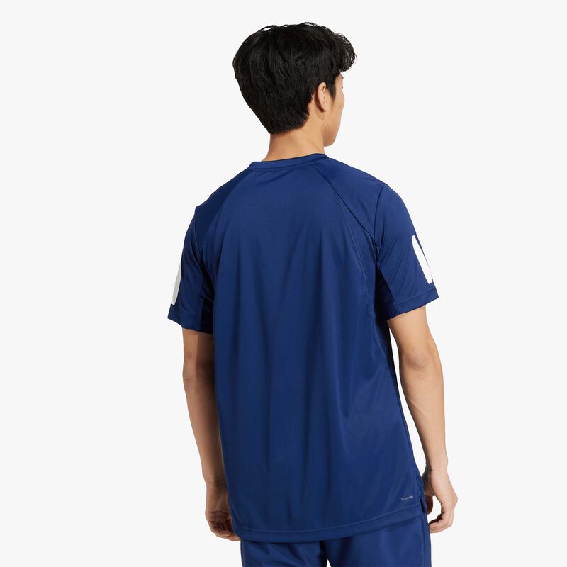 adidas Polera de Tenis Club Climacool 3 Tiras, AZUL, hi-res image number null