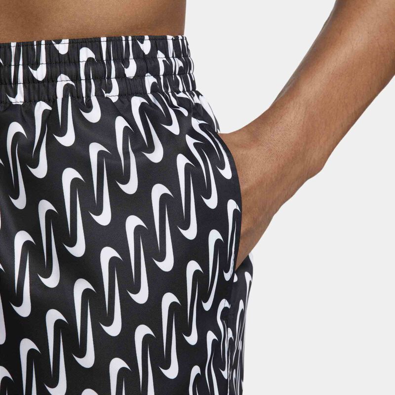 Nike Swim Swoosh Link, NEGRO, hi-res image number null