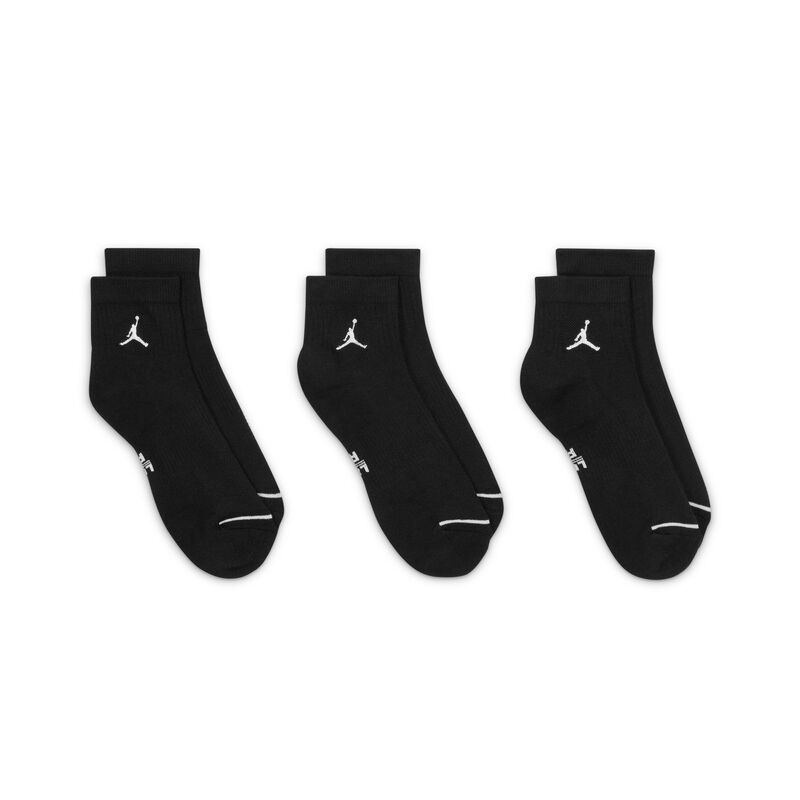 Jordan Everyday Tobilleras 3 Pares, NEGRO, hi-res image number null