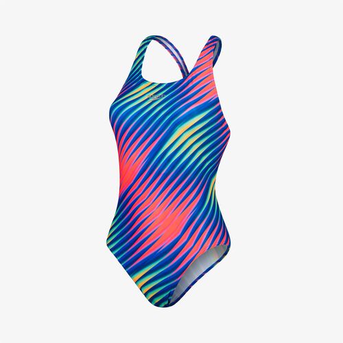Speedo Traje de Baño Allover Digital Powerback