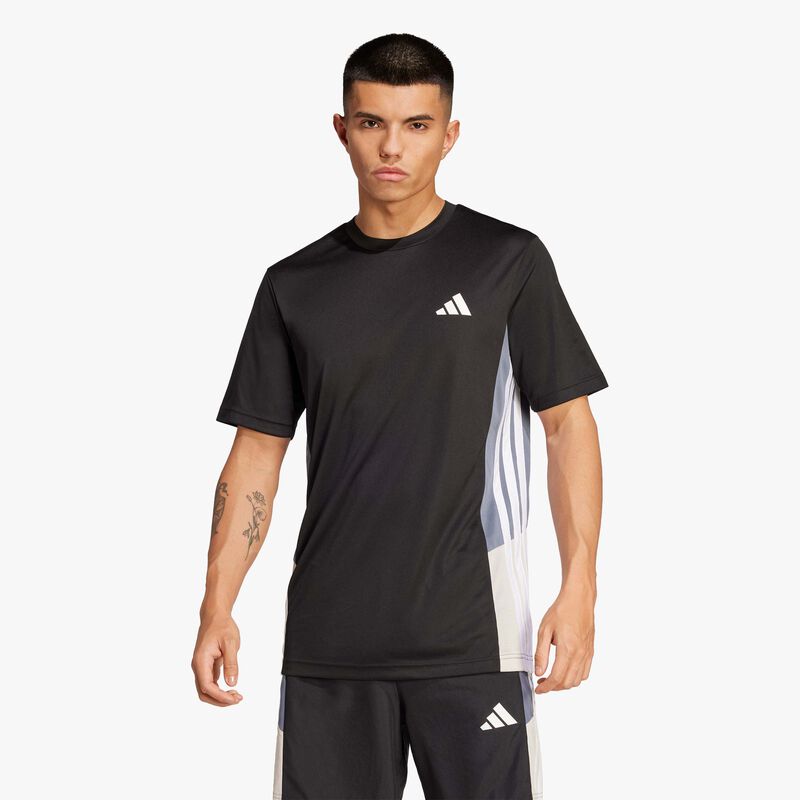 adidas Polera Train Essentials Seasonal Colorblock, NEGRO, hi-res image number null