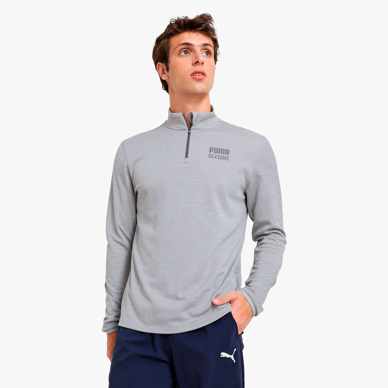 Puma Polerón Outdoor Inspired 1/2 Zip, GRIS, hi-res image number null