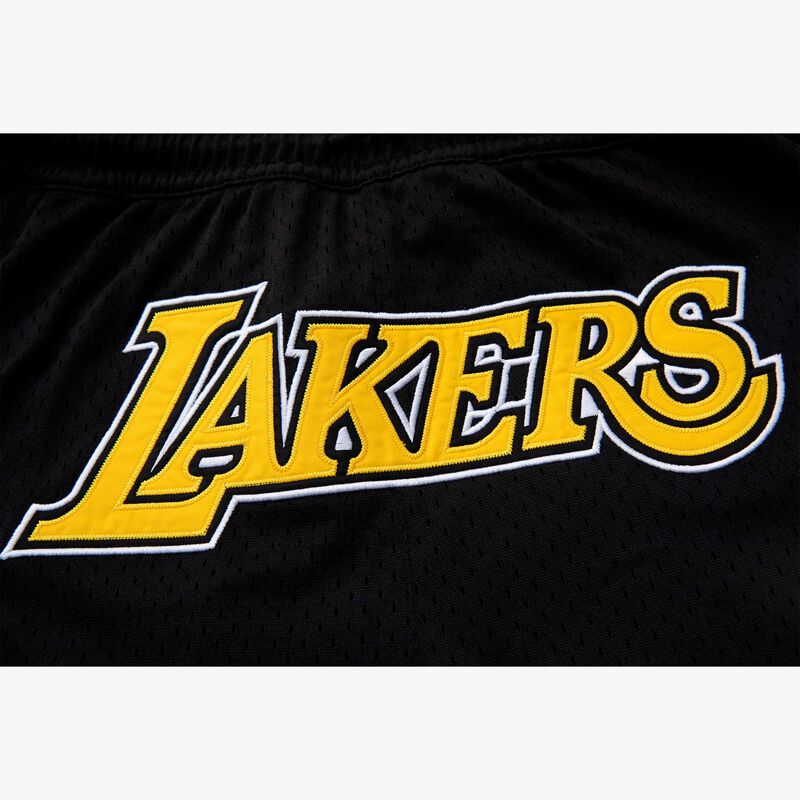 NBA Short Front Logo Lakers, NEGRO, hi-res image number null
