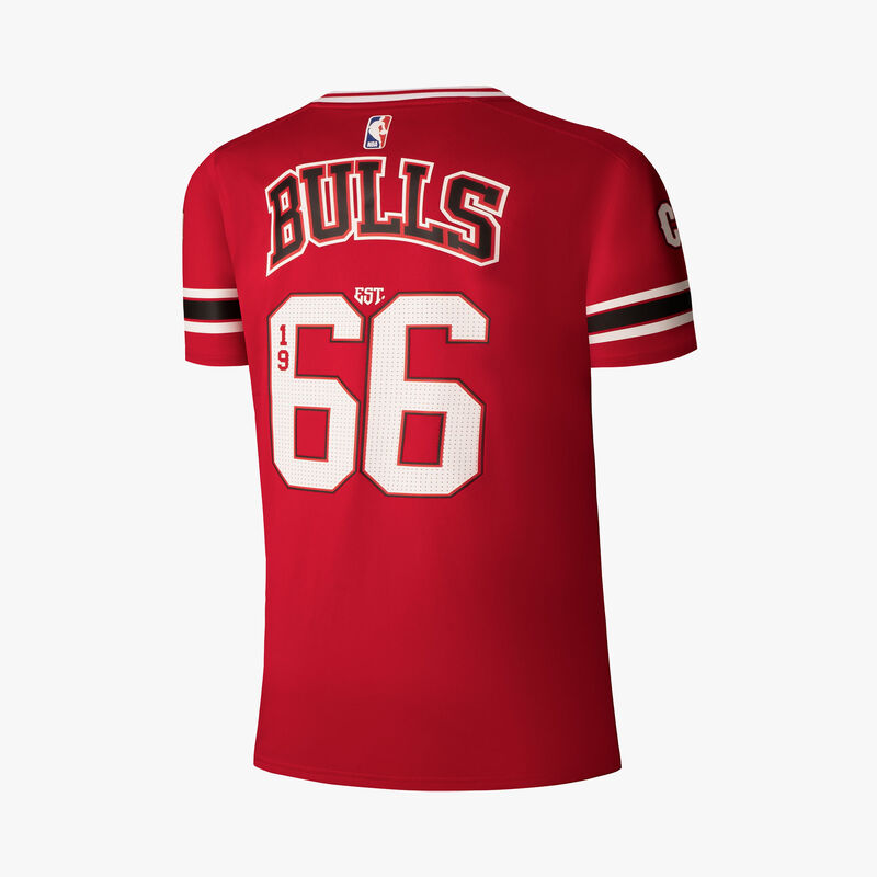 NBA Camiseta Number Print Bulls, ROJO, hi-res image number null