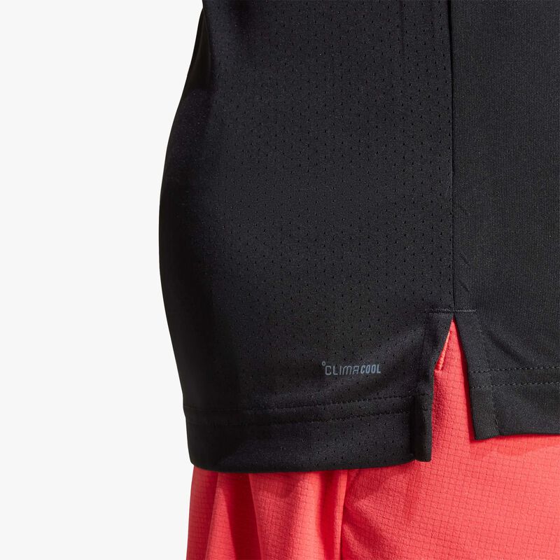 adidas Polera con cuello Tenis Club, NEGRO, hi-res image number null