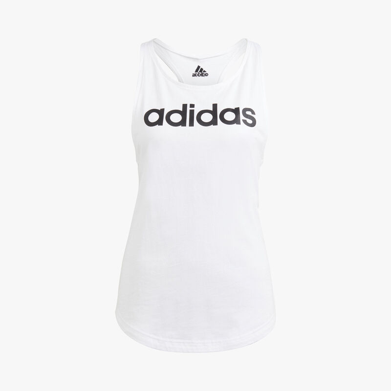 adidas Polera Essentials Logo Holgado, BLANCO, hi-res image number null