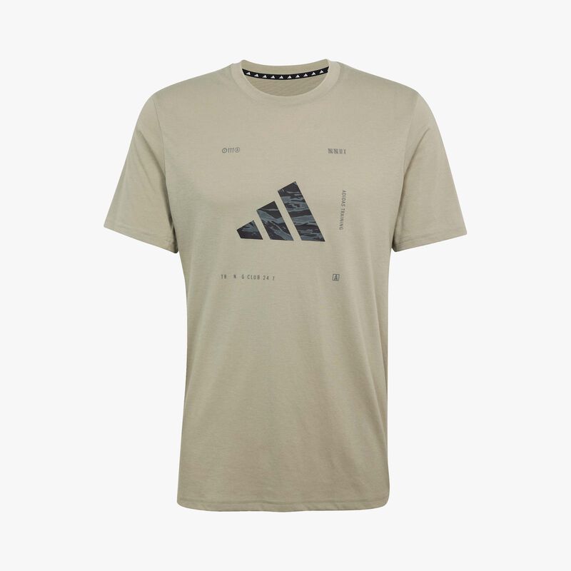adidas Polera Climacool Training Camo Logo Graphic, GRIS, hi-res image number null
